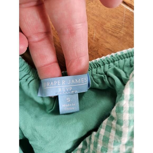 Draper James Green Gingham Dress Women's Size S Cottagecore - Picture 2 of 7